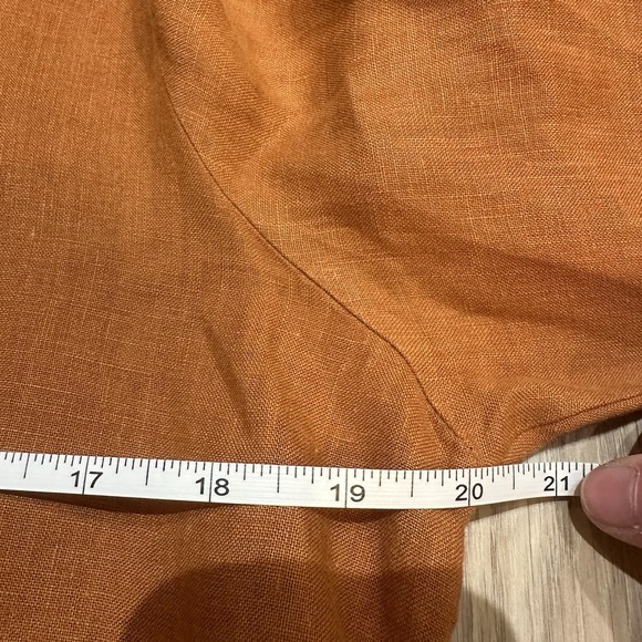 Bryn Walker Naida Tunic Dress S Rust Asymmetrical Oversized Lagenlook Artsy EUC - Picture 4 of 8